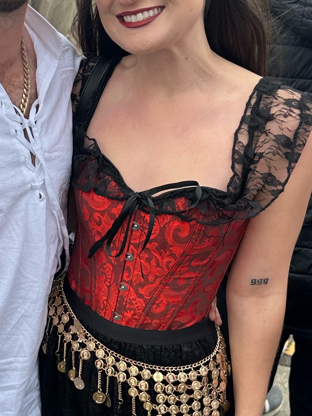 Red and Black Corset
